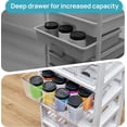 thumbnail image 3 of JFTER 6-Tier Rolling Cart with Deep Drawers, Clear Plastic Storage Organizer for Art & Craft Supplies, Toy, Office, Classroom, Bedroom, Bathroom, 3 of 7