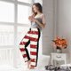thumbnail image 5 of Balery Vintage American Flag Pantalones de pijama para mujer, pijamas ultraligeros, pantalones de estar por casa-Large, 5 of 6