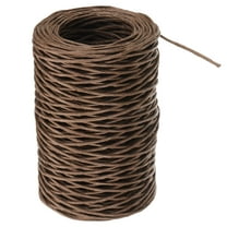 Uxcell 164ft Floral Bind Wire Wrap Twine 2mm Florist Wire Iron Wire Paper Covered Vine Brown