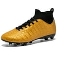 thumbnail image 4 of XUET Boys Girls High-Top Soccer Cleats Youth Professional Football Cleats Unisex Lightweight Soccer Shoes for Kids, 4 of 5