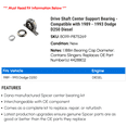 thumbnail image 2 of Drive Shaft Center Support Bearing - Compatible with 1989 - 1993 Dodge D250 Diesel 1990 1991 1992, 2 of 2