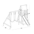 SPORTSPOWER NORTH PEAK WOODEN SWING SET