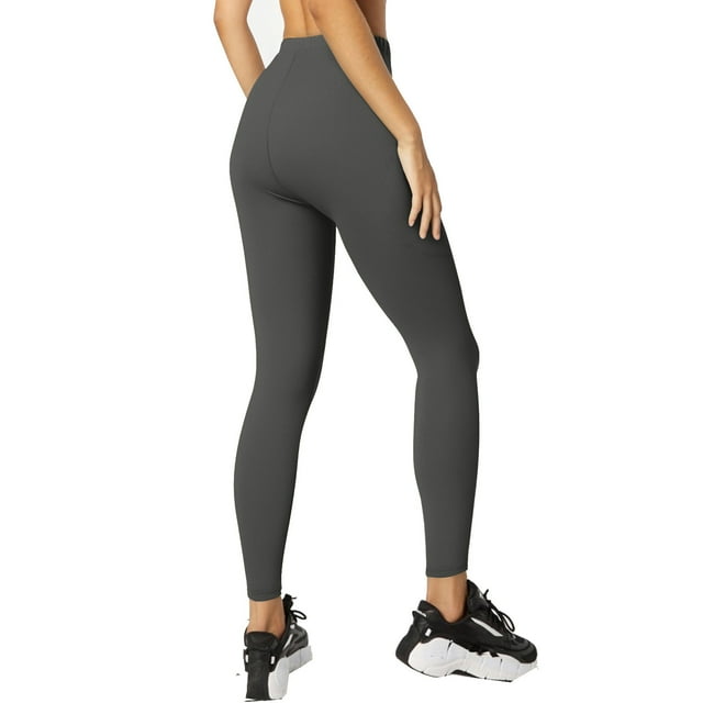 Leggings de cintura alta para mujer, pantalones de yoga opacos, tejido suave para gimnasio/fitness/entrenamiento