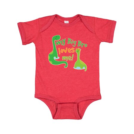 

Inktastic My Big Bro Loves Me Baby Brother Gift Gift Baby Boy Bodysuit