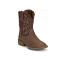 thumbnail image 2 of Justin Boots Boys Canter Junior Square Toe Cowboy   Mid Calf Boots, 2 of 5
