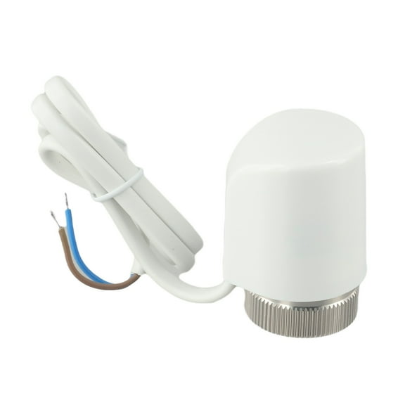 Electric Thermal Actuator Ac230V M30X1.5Mm For Floor Heating Radiator Valve Temperature Regulation White Normally Open