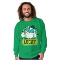 thumbnail image 3 of Saint Paddys Lucky Tootsie Pop Owl Sweatshirt for Men or Women Brisco Brands S, 3 of 6