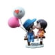 thumbnail image 4 of Adornos para salpicadero de coche, miniaturas, pareja encantadora, bonitos adornos para coche. Azul rosado, 4 of 9