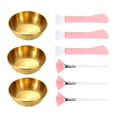 thumbnail image 1 of Juego de cuencos para mezclar mascarillas faciales y kit de brochas aplicadoras para el cuidado de la piel en casa. Oro, 1 of 9