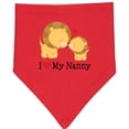 thumbnail image 2 of Inktastic I Love My Nanny Baby Bandana Bib, 2 of 4