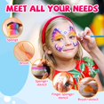 thumbnail image 4 of Kit de plantillas para pintura facial Depvision con pinceles y esponjas, 46 unidades, 4 of 8