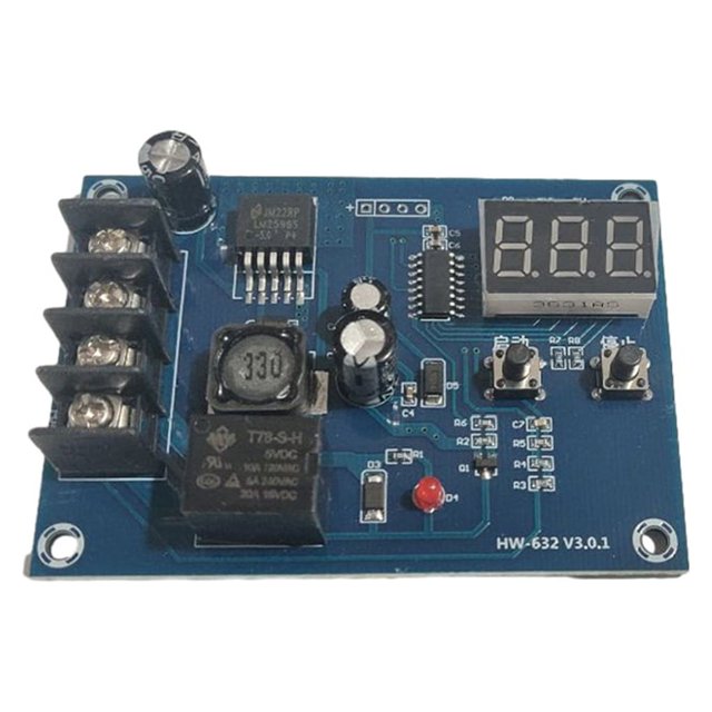 Tholdsy Controlador de de con pantalla Digital de 10-30V, placa de circuito de Control de carga de coche, pantalla LCD, accesorios para Electrónica miscelánea