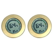 Visol Modern Circular Digital Hygrometer - Pack of Two