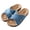 Light Blue, variant on Women’s Cross Strap Slide Sandals Denim Open Toe Comfort Slippers Cork Footbed Casual Summer Indoor Outdoor Footwear