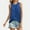 Blue, variant on ITSAME Womens Tank Tops, Pleated Round Neck Sleeveless Loose Fit Summer Casual Cami Tees Army Green S