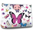 thumbnail image 1 of Bolsa de maquillaje pequeña, bolsa de cosméticos de gran capacidad, bolsa de maquillaje, neceser, mini bolsa de emergencia, organizador de viaje portátil con cremallera, 1 of 9