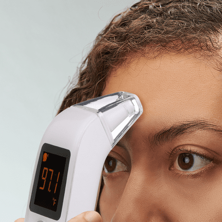 MOBI DualScan Health Check Infrared Forehead & Ear Thermometer with Medicine Reminder, Memory Recording and Fever Detection For Baby Adults Seniors