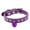 PurpleS, variant on UDIYO Adjustable Pet Dog Crystal Rhinestone Bell Collar Soft Faux Leather Neck Strap