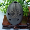 thumbnail image 4 of Music Pottery National Eight Holes Small Pottery Chinese Ancient Instruments,1 * Chinese Flute,black, 4 of 7