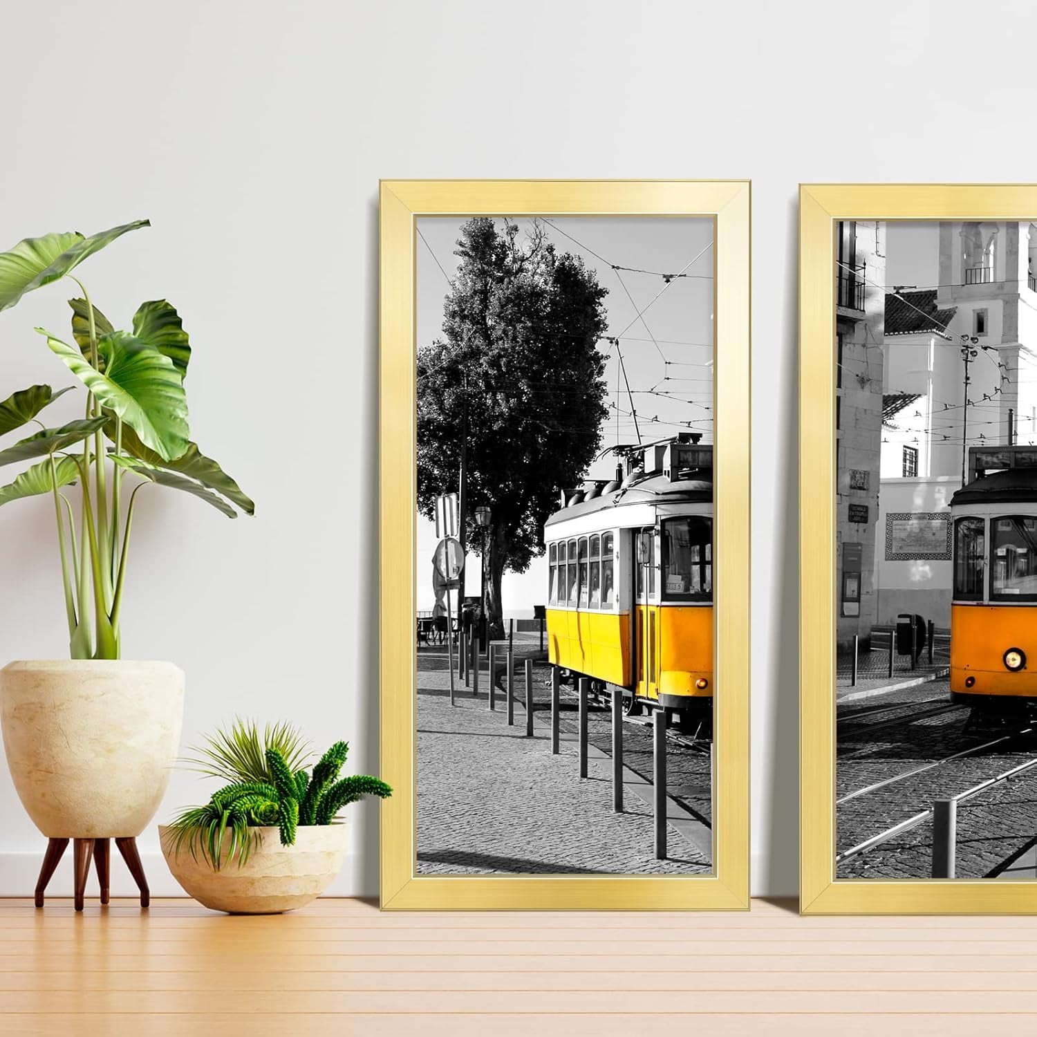 11x22 Newspaper Frame - Gold with High Definition Plexiglass, Fits 11x22 Inch Newspaper, Assorted Media Cover
