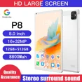 thumbnail image 4 of Tableta Android P8 de 8,1 pulgadas, versión global, Android 12, Bluetooth, 12 GB, 512 GB, diez núcleos, 16 + 32 MP, WPS + 5G, WIFI, portátil, 2023, 4 of 5