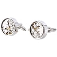 thumbnail image 2 of Mechanical Watch Movement Cufflinks for Mens Shirt Cuff Functional Watch Mechanism Cuff Modeling Cufflinks, 2 of 10