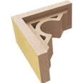 thumbnail image 6 of 3"W x 6"D x 6"H Classic Sheridan Rough Cedar Woodgrain TimberThane Corbel, Primed Tan, 6 of 6