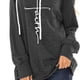 thumbnail image 3 of Sudadera con capucha de manga larga para mujer, diseño con estampado de cordón, cómoda y transpirable, sudadera para mujer, 3 of 5