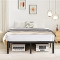 thumbnail image 1 of SAFONUS Marco de Cama de Metal de Plataforma Simple y Atmosf&eacute;rica, Base Cama Matrimonial,Espacio de Almacenamiento Debajo de la Cama, Marco Resistente (Matrimonial), 1 of 8