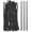 Black, variant on Luggage Tag Loops, PVC Luggage Straps Worm Loops- Fitting for(Bag Tags - Suitcase Label - ID Card) 6 Inch & 40 Pack & Black