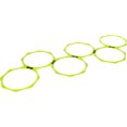20" Hexagonal Speed & Agility Training Rings Set of 6 With Carry Bag