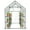 Transparent, variant on Mini Walk-in Greenhouse with PE Cover, 8-Shelf Indoor Outdoor Plant Gardening Green House for Garden Backyard, 56" x 56" x 77", White