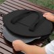 thumbnail image 4 of Bolsa para sartén de hierro fundido duradera, funda para sartén, funda impermeable para chef, sartén para parrilla Negro, 4 of 9