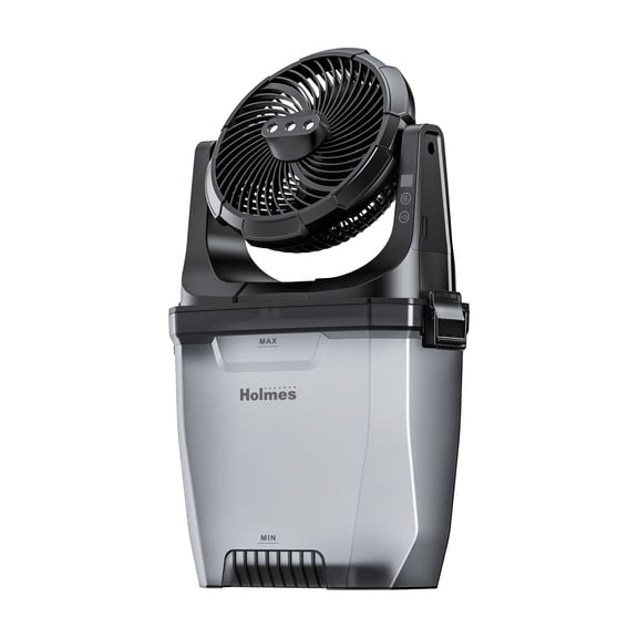 Holmes 8.5L Portable Misting Fan Rechargeable Battery Outdoor Indoor Cooling Fan