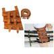 thumbnail image 4 of Cinturón Medieval renacentista Hugo de cuero Marrón Soporte de Caballero, 4 of 7