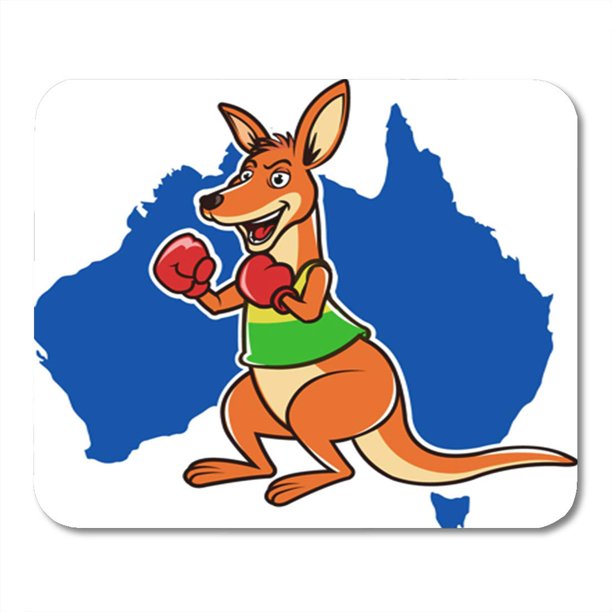 Kdagr Gloves Australian Boxing Kangaroo Animated Aussie Australia Cartoon Character Mousepad Mouse Pad Mouse Mat 9x10 Inch Walmart Com Walmart Com walmart