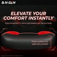 thumbnail image 5 of N-GEN Red Gaming Chair, Flip-up Armrest Computer Chair Ergonomic Office Chair PU Leather Desk Chair Executive Adjustable Swivel Task Chair, 5 of 8