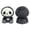 Gray, variant on Gothic Home Decor, Gray Skeleton Sloth Plush Doll, Spooky Skull Stuffed Toy, Halloween Festival Ornament, Creative Soft Creepy Gift for Party Indoor Desktop Display(7.87*8.66in)
