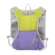 thumbnail image 1 of Chaleco de hidratación, compatible con bolsa de agua, mochila ligera para correr, transpirable Verde púrpura, 1 of 9