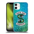 thumbnail image 1 of Head Case Designs Officially Licensed Riverdale South Side Serpents Glitter Print Logo Soft Gel Case Compatible with Apple iPhone 12 Mini, 1 of 7