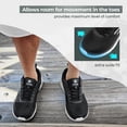 thumbnail image 5 of FitVille Mens Walking Shoes Wide Width Lightweight Men’s Wide Athletic Sneakers (Dark Blue, 14 Wide), 5 of 7