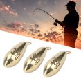 thumbnail image 1 of Qiilu Poids de Pêche en Métal, Poids de Pêcheur, 10pcs Portable Réutilisables Rotation Poids de Pêche Plombs Tacle Accessoire Doré, 1 of 8