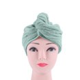 thumbnail image 3 of Hair Drying Towels, Towel Cotton Soft Hair Towel Wrap Hair Twist Turban Towel Absorbent Hair Cap, 3 of 5