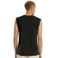 thumbnail image 2 of New Morning Studios Mens Plain Sleeveless T-Shirt, 2 of 3