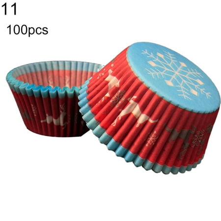 

Papaba 100Pcs Lovely Cupcake Cake Liner Baking Cup Muffin Dessert Holder Kitchen Decor