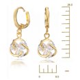 thumbnail image 2 of Gemini Women Cubic Zirconia Huggie Earrings for Ladies Birthday Gifts Valentine Day Christmas Gm065 Color Yellow Gold, 2 of 4