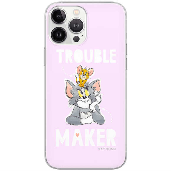 Mobile phone case for Apple IPHONE 11 PRO original and officially Licensed Tom & Jerry pattern Tom and Jerry 006 optimally adapted to the shape of the mobile phone, case made of TPU