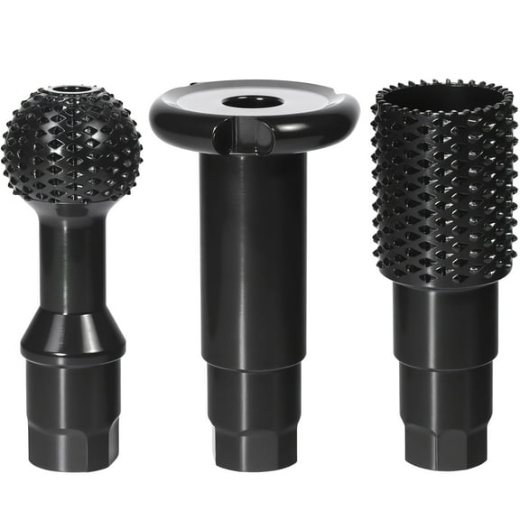 HKJUNFEI 3Pcs Wood Grinder Ball Gouge Set with High Carbon Steel No Adapter Required Woodworking Tool Set for Wood Hollowing Slotting
