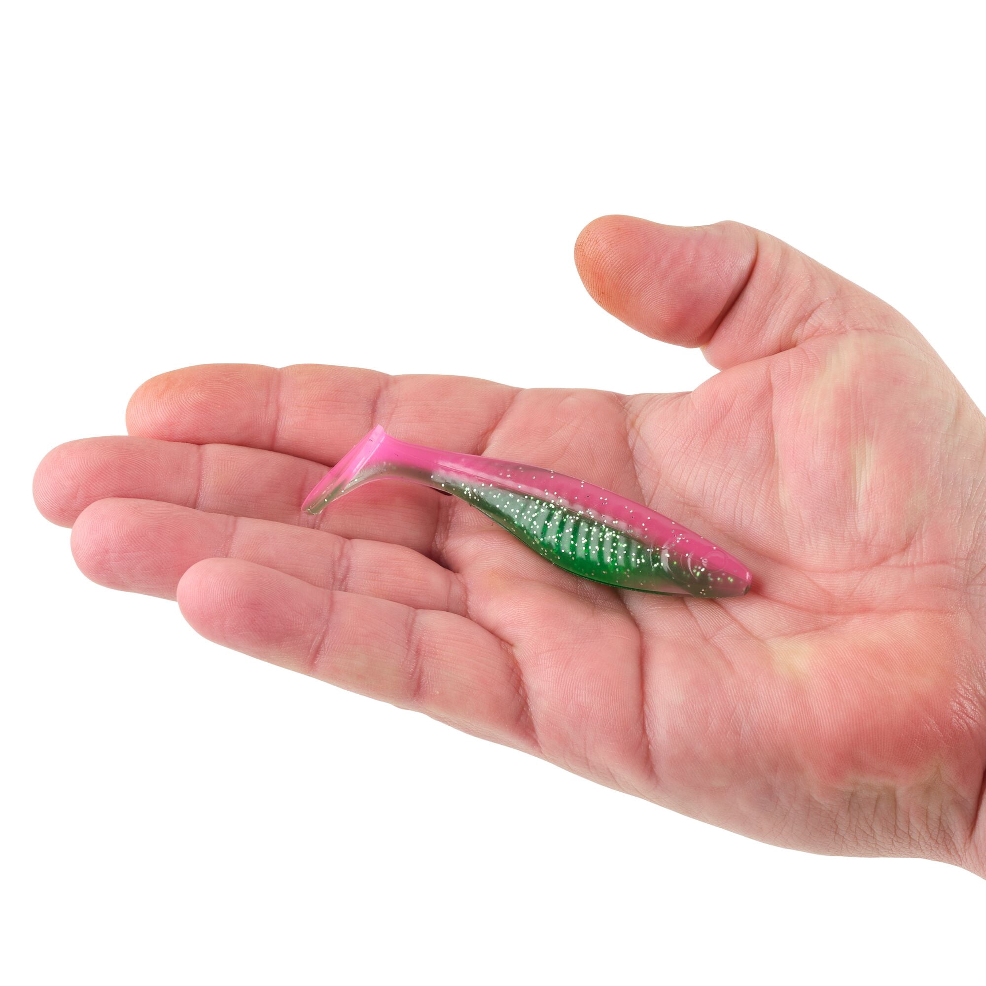 Berkley PowerBait® Saltwater The Champ Swimmer, 3.8 in, Swimbaits, Electric Chicken (6-count)