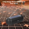 thumbnail image 7 of Portable Audio Stereo Speakers Solar Bluetooth Sound Rechargeable Intelligent EQ Sound Antimagnetic Antidryness Effect Large Volume HIFI Stereo Sound Large Capacity Battery for table desk, 7 of 7